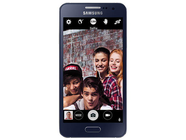 Смартфони Samsung Galaxy A3 (SM-A300F) 16GB, черен цвят, две SIM карти