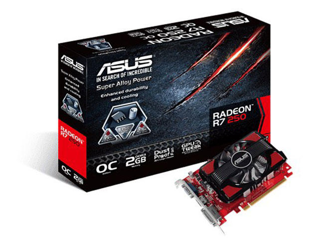 Видео карти ASUS Radeon R7 250 OC 2G DDR3